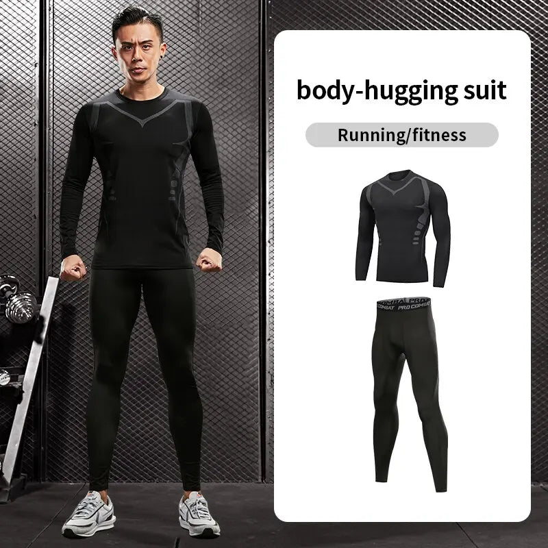 Men's Quick-Dry Sports Suit for Running, Gym, and Cycling - Stylish & Functional Activewear for All Seasons