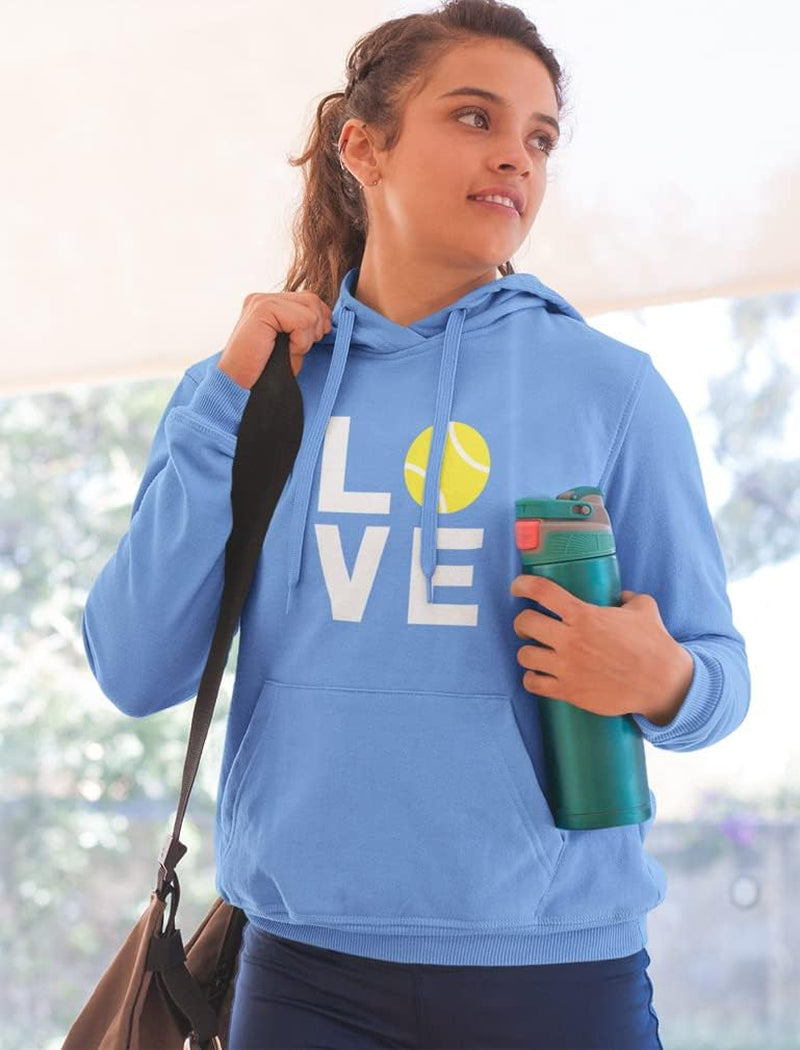Love Tennis Hoodie - Perfect Gift for Players, Coaches & Fans - Sporty Hoodies for Women & Teen Girls