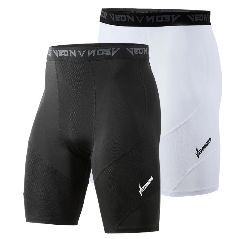 2-Pack Cool Dry Men's and Women's Running Tights - High-Performance Athletic Workout Cycling Shorts and Leggings