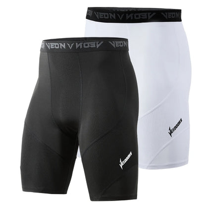 2-Pack Cool Dry Men's and Women's Running Tights - High-Performance Athletic Workout Cycling Shorts and Leggings