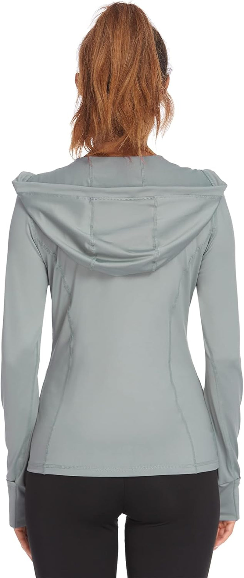 Lightweight Women's Full Zip Running Jacket - Athletic Hoodie for Fitness, Yoga, and Workouts