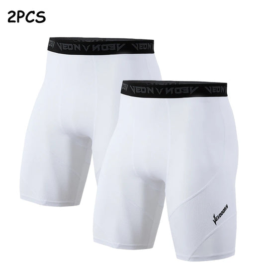 2-Pack Cool Dry Men's and Women's Running Tights - High-Performance Athletic Workout Cycling Shorts and Leggings