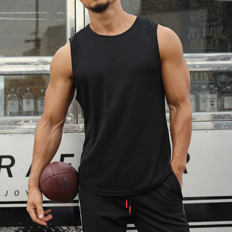 Ultimate Quick-Dry Sleeveless Gym Tank for Men – Perfect for Fitness & Training!