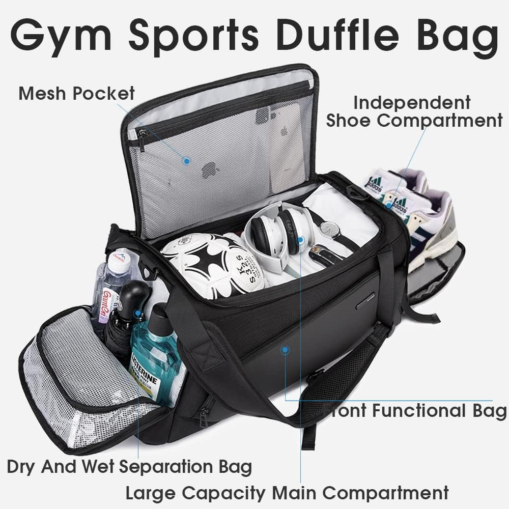 Stylish & Versatile Ultimate Gym Duffel Backpack for Active Men & Women!
