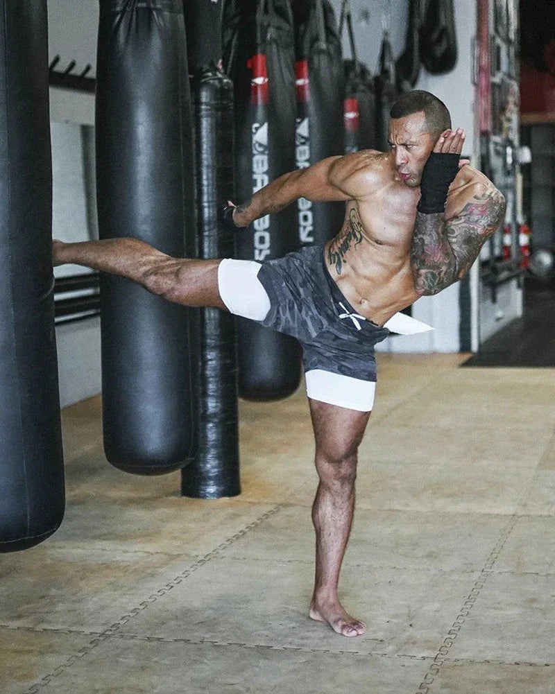 Elevate Your Workout: Men's Quick-Dry 2-in-1 Running Shorts for Summer 2023 Fitness and Comfort