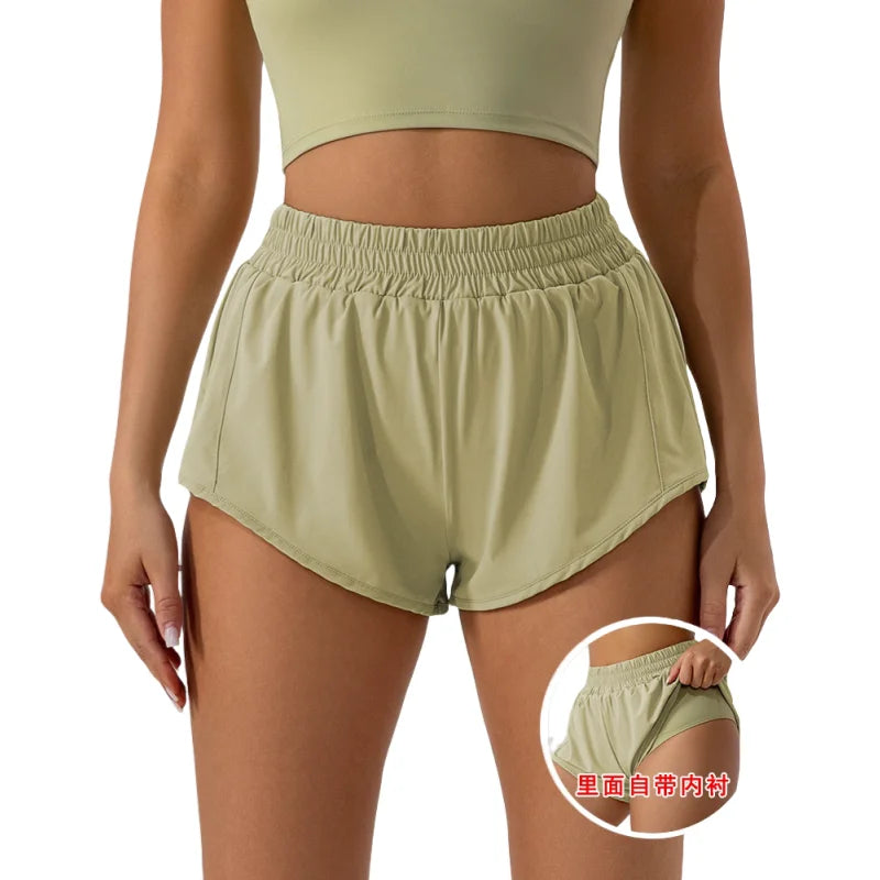 Stylish Women's Summer Low Waist 2.5" Fitness Shorts - Ideal for Gym, Running & Yoga
