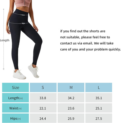 High Waisted Tummy Control Leggings for Women - Perfect Yoga & Workout Pants