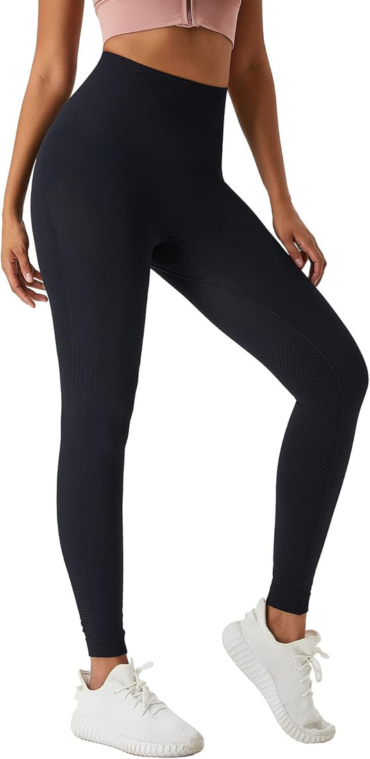 High Waisted Tummy Control Leggings for Women - Perfect Yoga & Workout Pants