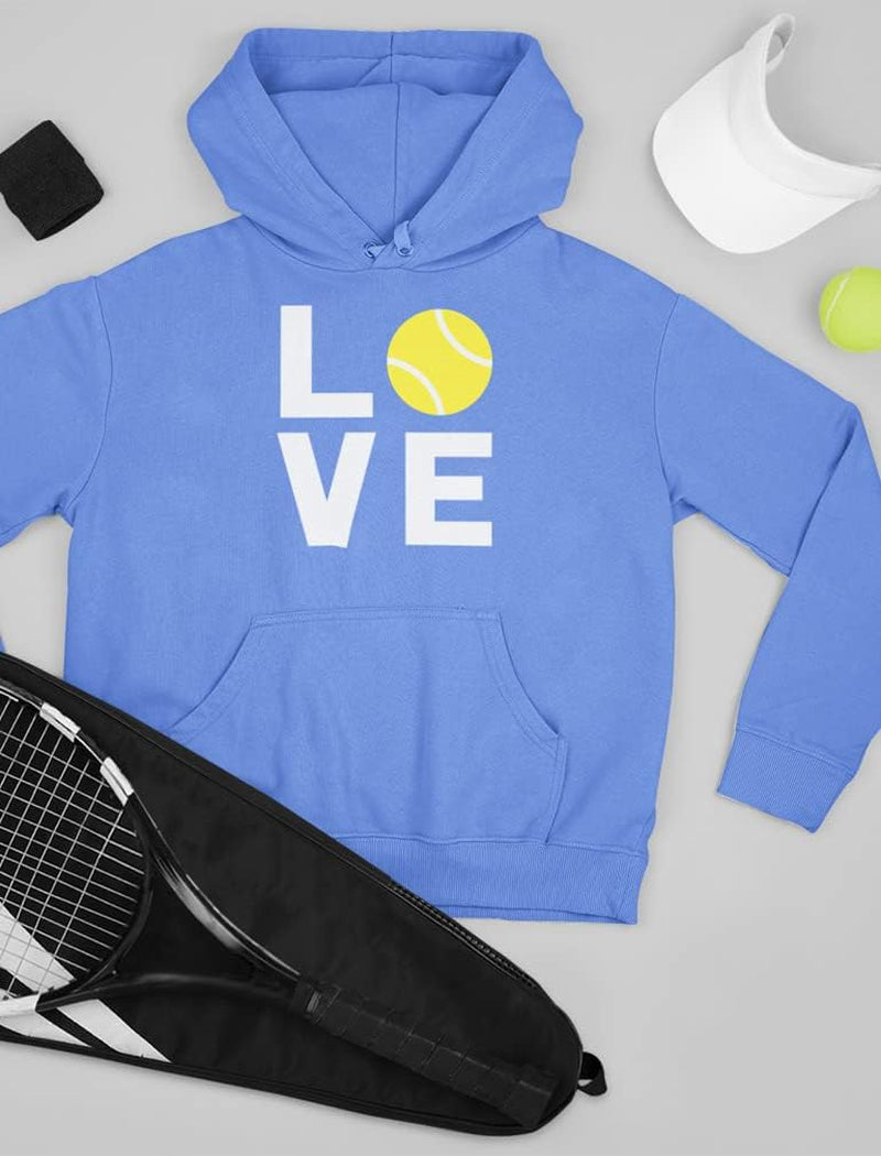 Love Tennis Hoodie - Perfect Gift for Players, Coaches & Fans - Sporty Hoodies for Women & Teen Girls