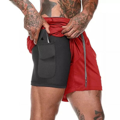 Men's Performance Double-Deck Running Shorts