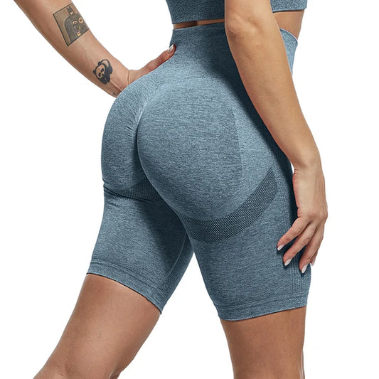 Yoga Shorts Women Fitness High Waisted Sports Shorts Seamless Push up Butt Gym Snorts Summer Workout Gym Shorts