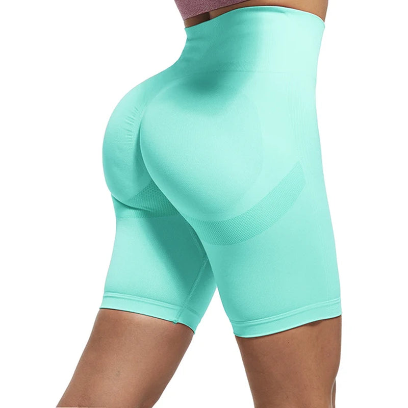 Yoga Shorts Women Fitness High Waisted Sports Shorts Seamless Push up Butt Gym Snorts Summer Workout Gym Shorts