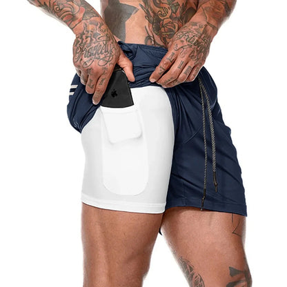 Men's Performance Double-Deck Running Shorts
