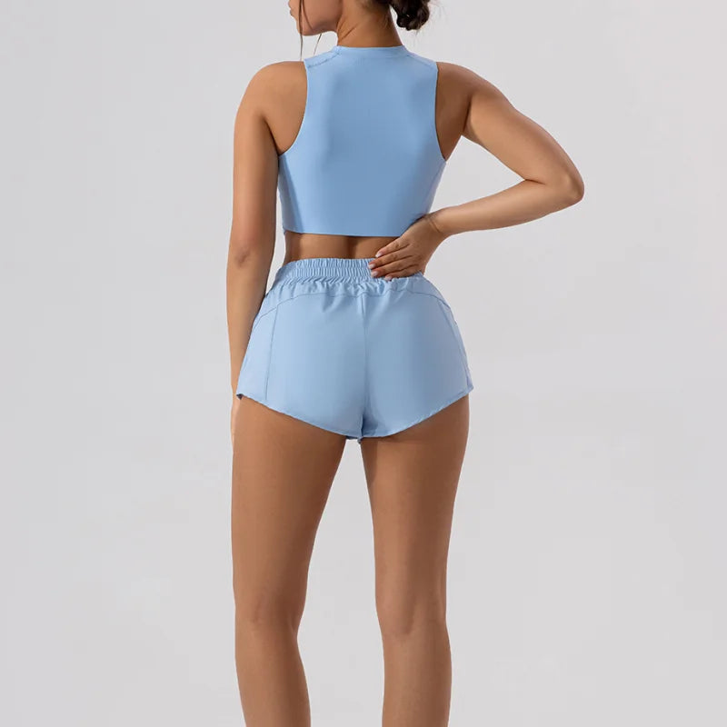 Stylish Women's Summer Low Waist 2.5" Fitness Shorts - Ideal for Gym, Running & Yoga