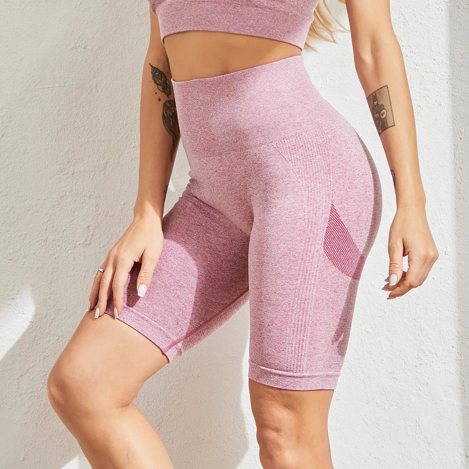 Yoga Shorts Women Fitness High Waisted Sports Shorts Seamless Push up Butt Gym Snorts Summer Workout Gym Shorts