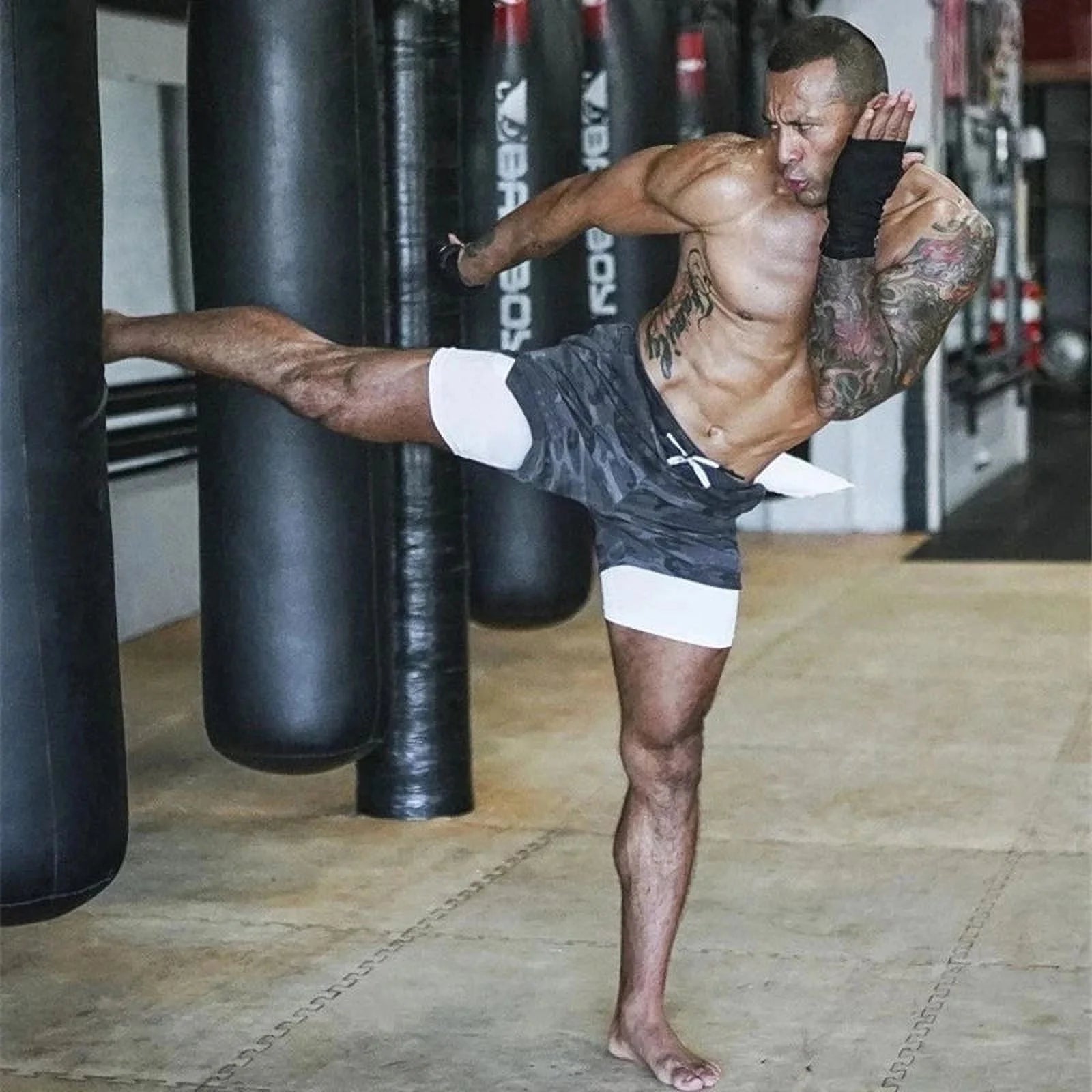 Men's Performance Double-Deck Running Shorts