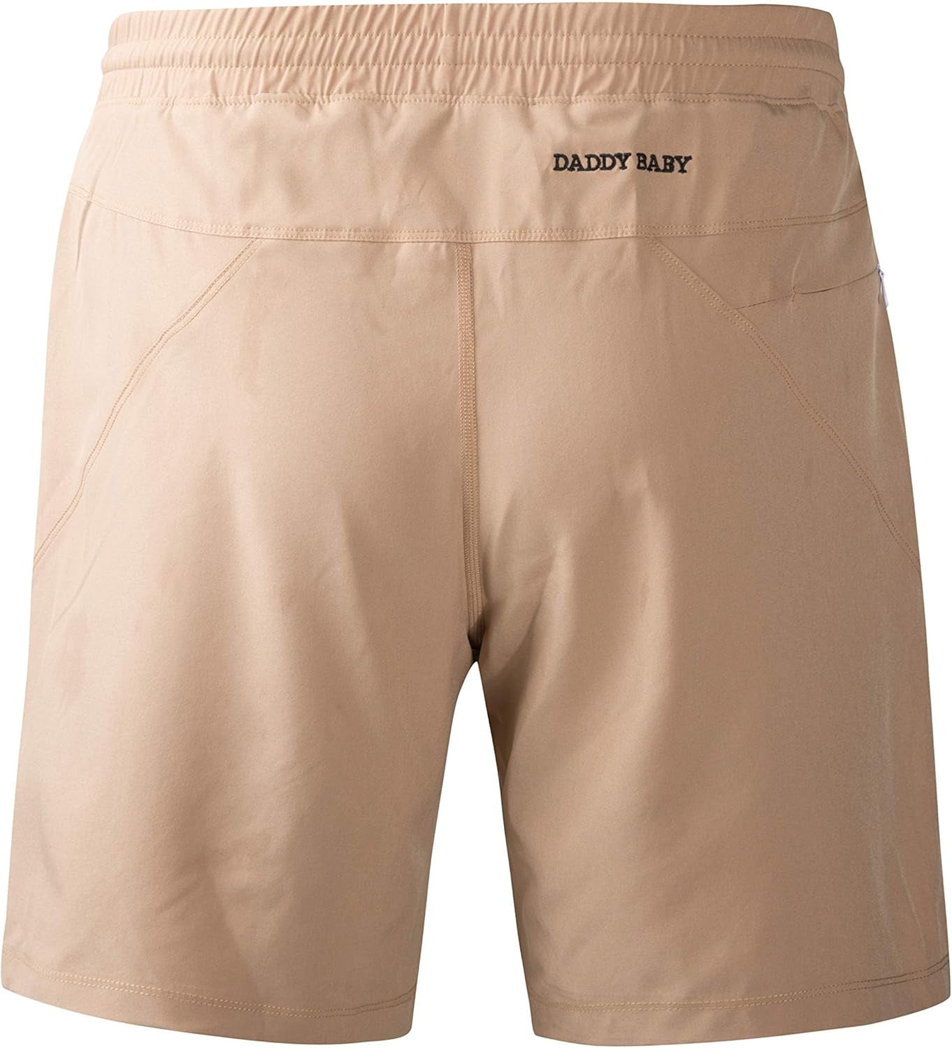 Ultimate Men's Casual Gym Shorts with Built-In Underwear & Secure Zipper Pockets - Khaki, Size L