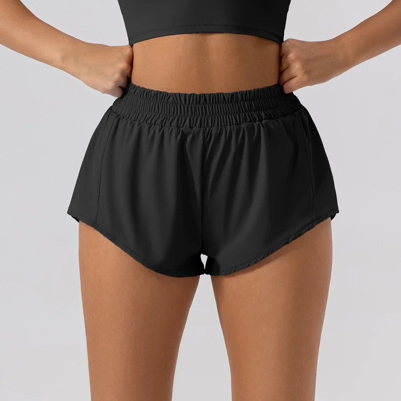 Stylish Women's Summer Low Waist 2.5" Fitness Shorts - Ideal for Gym, Running & Yoga