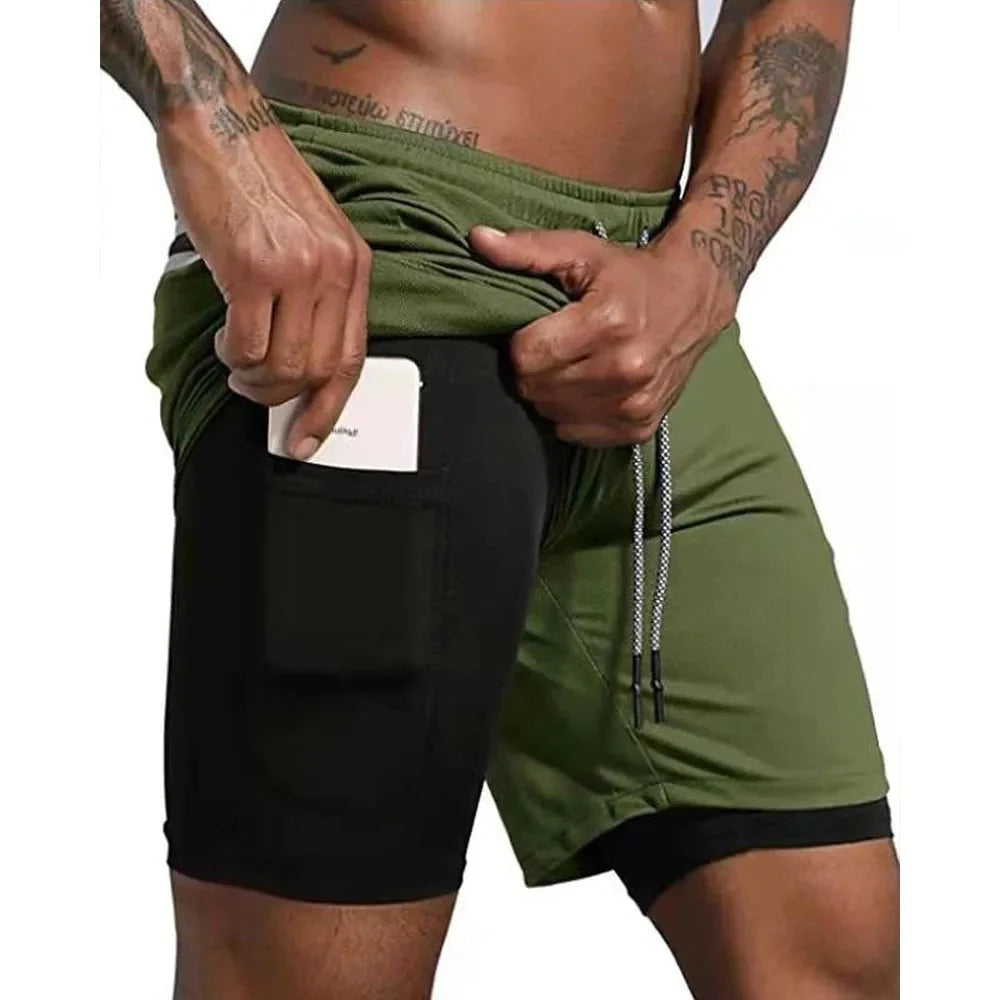 Men's Performance Double-Deck Running Shorts