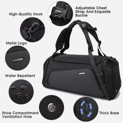 Stylish & Versatile Ultimate Gym Duffel Backpack for Active Men & Women!