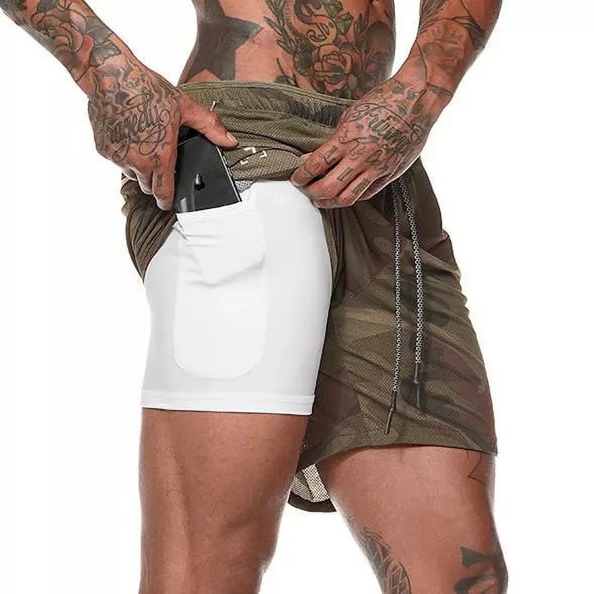 Men's Performance Double-Deck Running Shorts