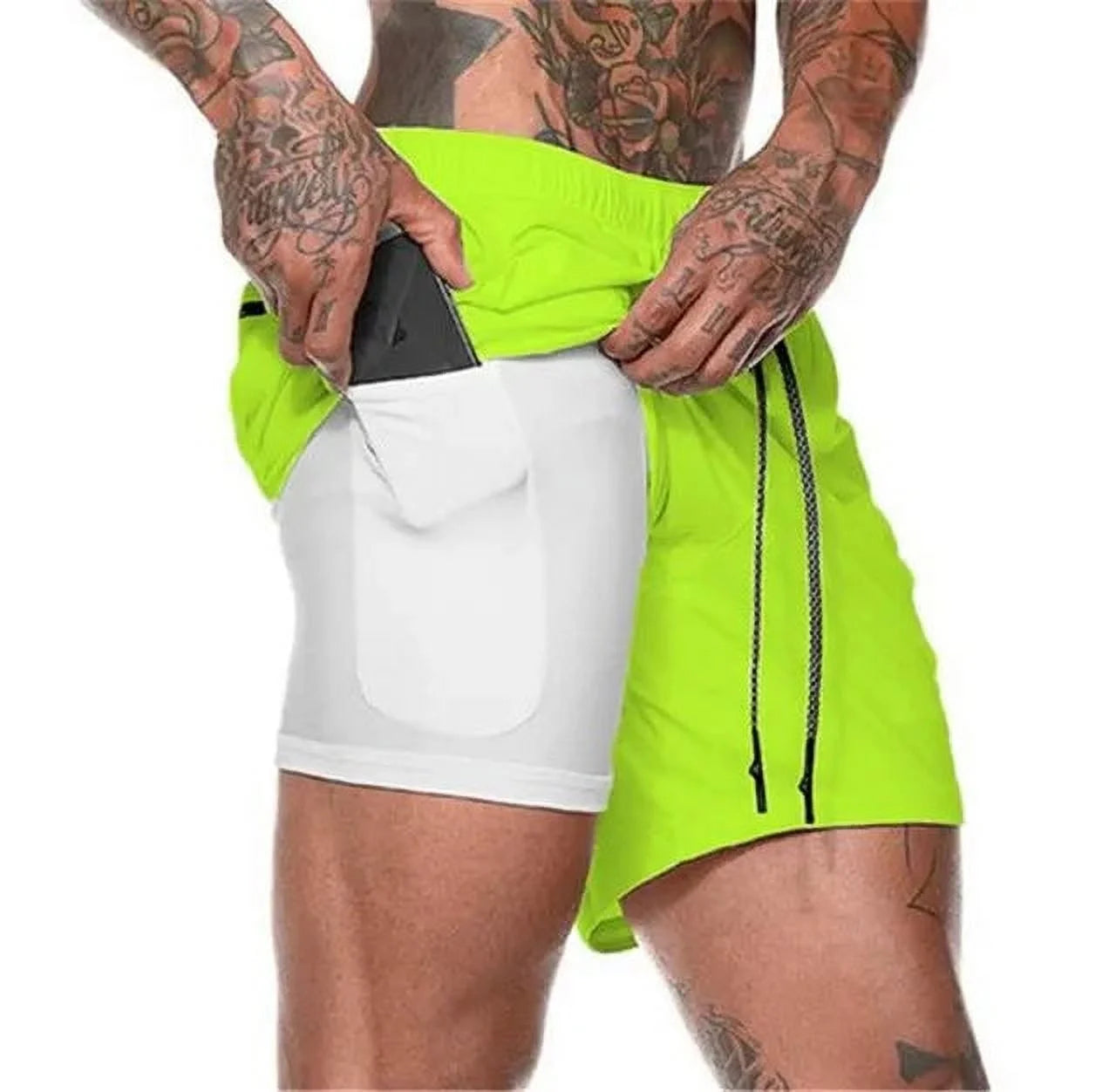 Men's Performance Double-Deck Running Shorts