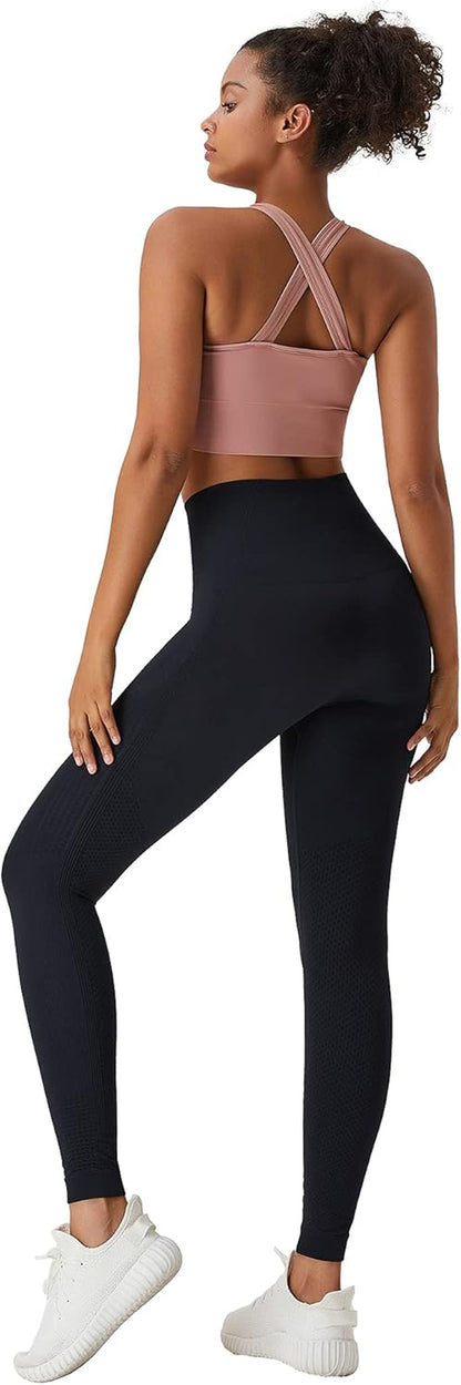 High Waisted Tummy Control Leggings for Women - Perfect Yoga & Workout Pants
