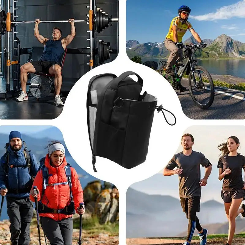 Large Capacity Magnetic Gym Bag with Phone Pocket & Water Bottle Pouch - Ultimate Organizer for Men