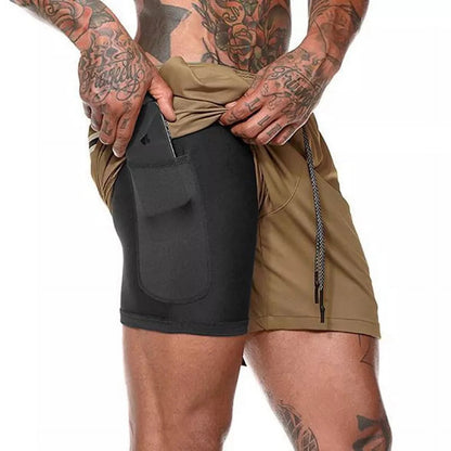 Men's Performance Double-Deck Running Shorts