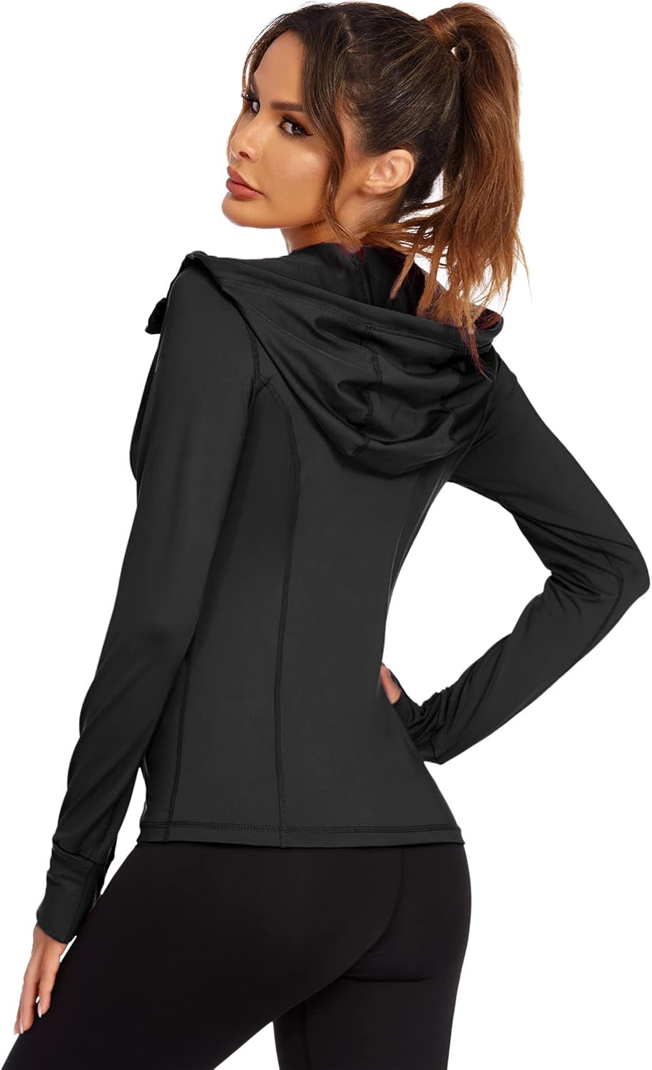 Lightweight Women's Full Zip Running Jacket - Perfect for Yoga, Workouts, and Sports