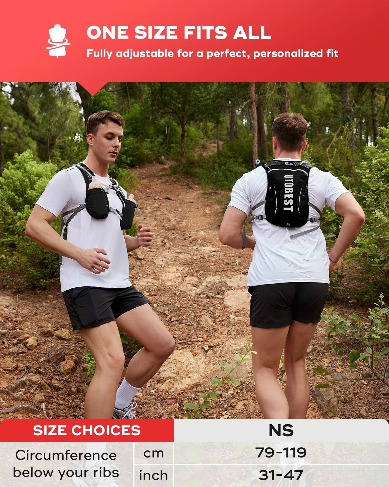 Lightweight 5L Running Backpack Hydration Vest - Ultimate Comfort for Runners