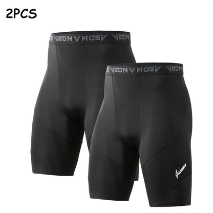 2-Pack Cool Dry Men's and Women's Running Tights - High-Performance Athletic Workout Cycling Shorts and Leggings