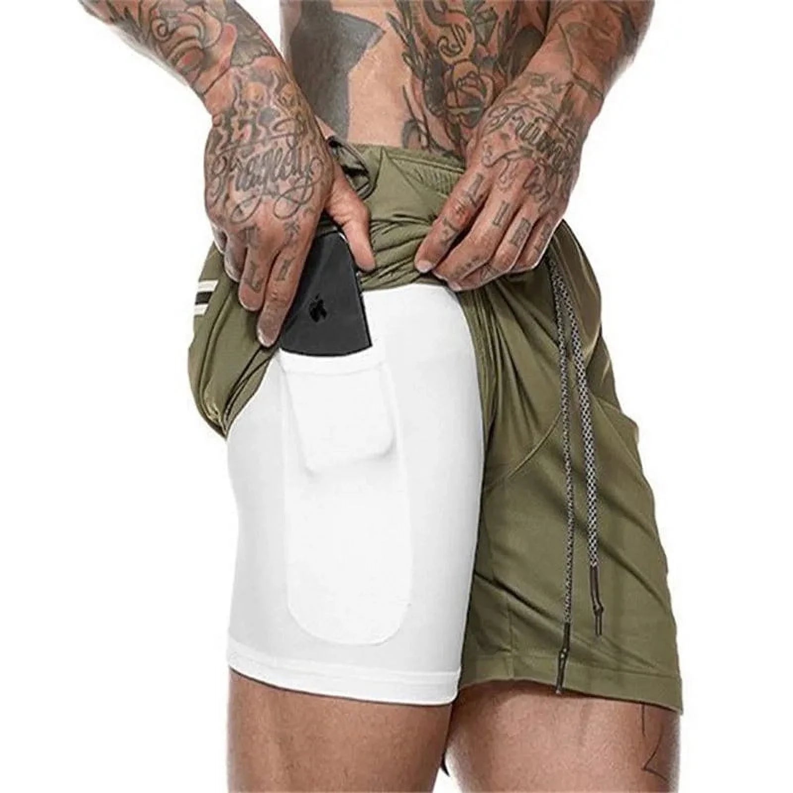 Men's Performance Double-Deck Running Shorts