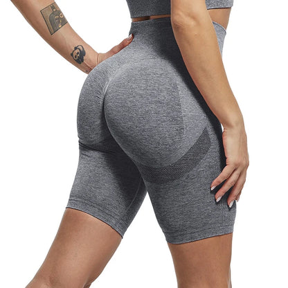 Yoga Shorts Women Fitness High Waisted Sports Shorts Seamless Push up Butt Gym Snorts Summer Workout Gym Shorts