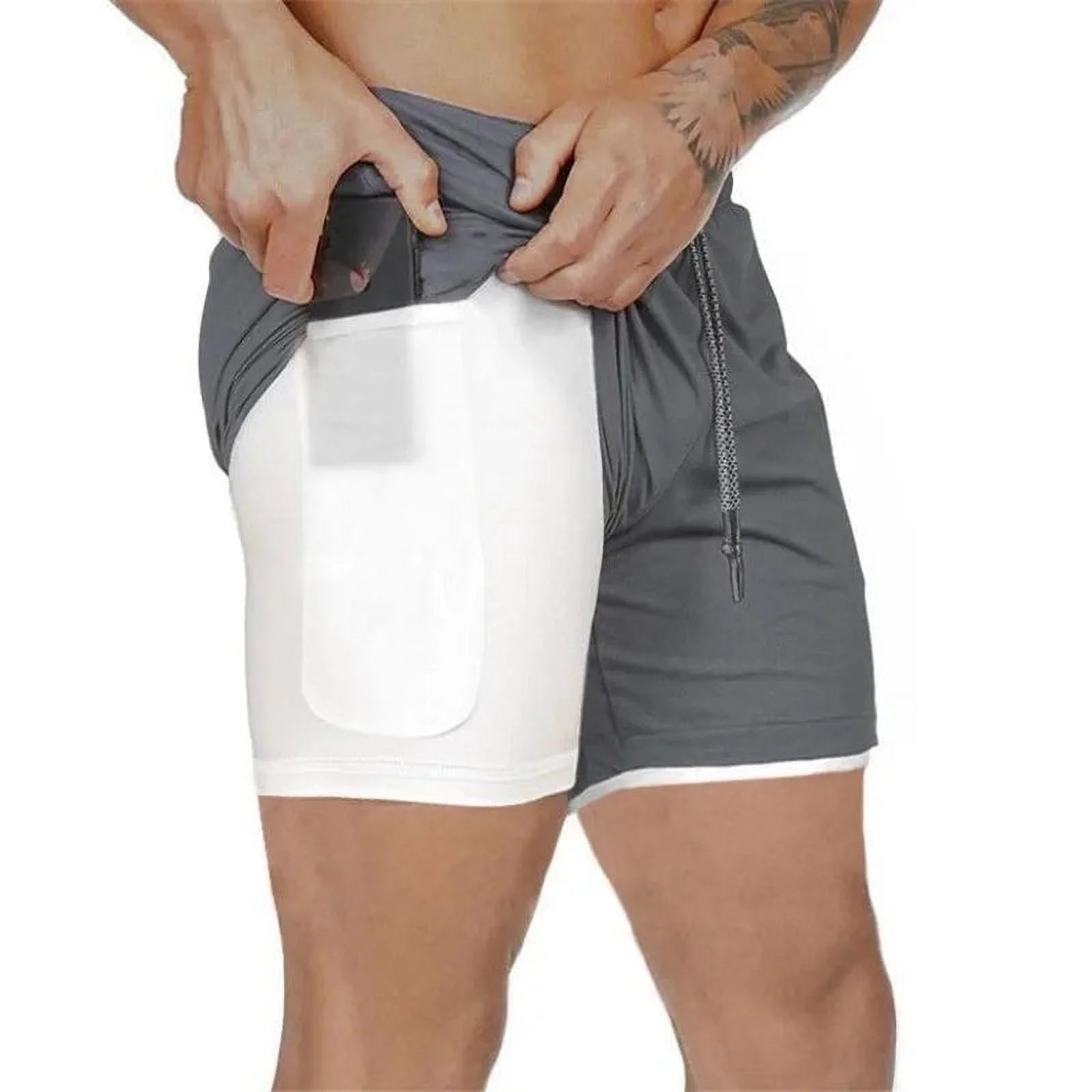 Men's Performance Double-Deck Running Shorts