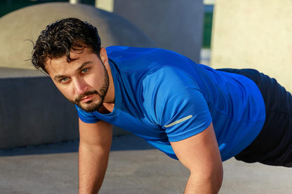 Elevate Your Workout: Men's 3-Pack Quick-Dry Moisture-Wicking Athletic T-Shirts