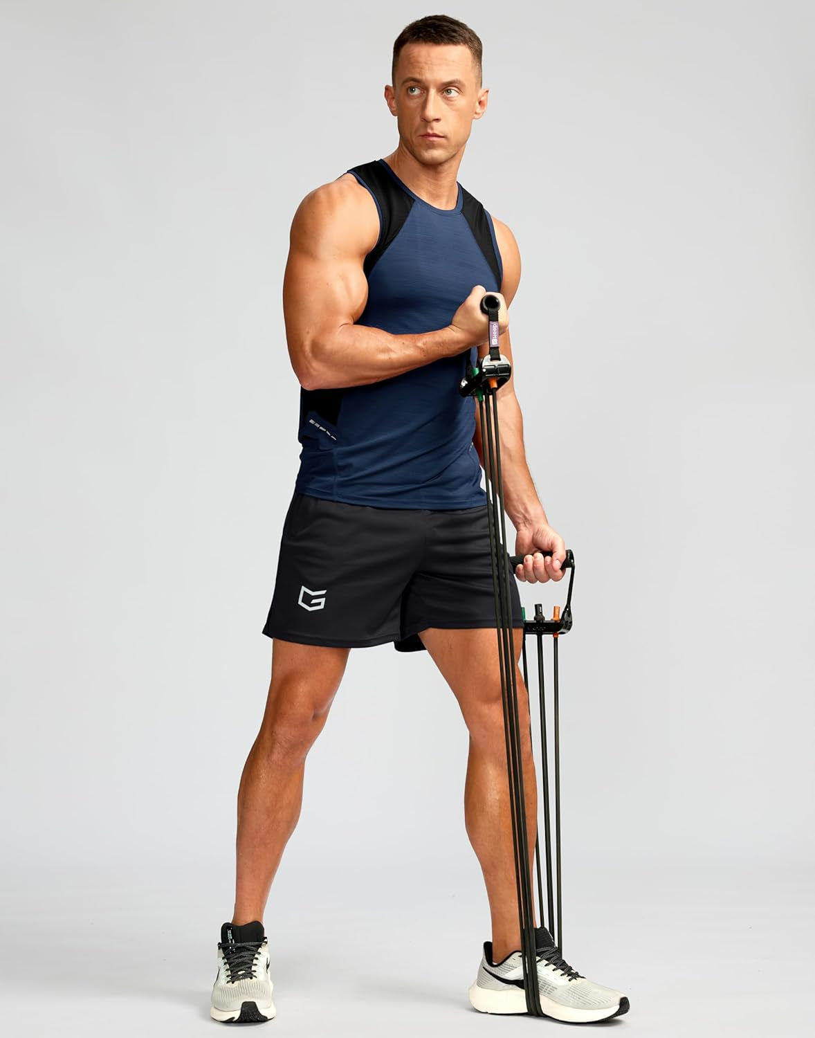 Men's Quick-Dry Lightweight Workout Shorts with Zip Pockets - Perfect for Running and Gym!