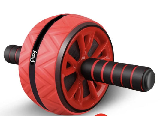 Ultimate 17-in-1 Ab Roller Kit: Comprehensive Home Gym Set with Resistance Bands, Knee Mat, Jump Rope, Push-Up Bar, and Ab Wheel - Unisex Red Fitness Equipment