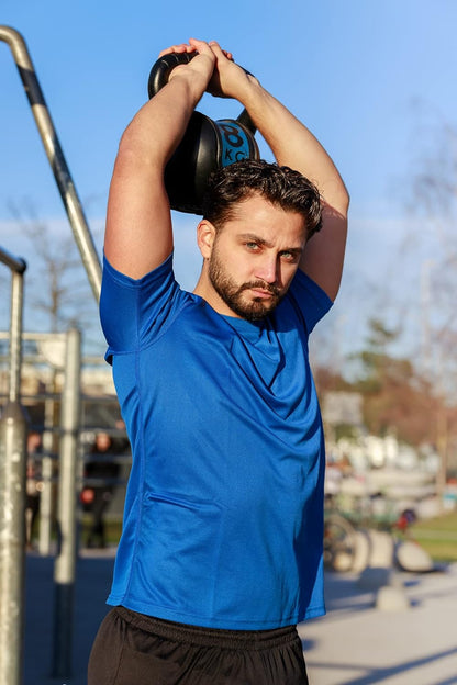 Elevate Your Workout: Men's 3-Pack Quick-Dry Moisture-Wicking Athletic T-Shirts